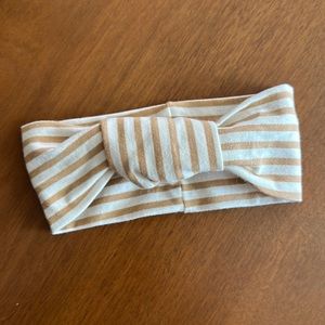 Quincy Mae Knot Headband - honey stripe